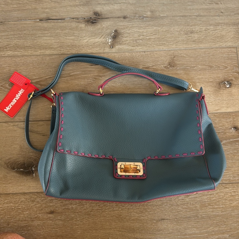 NWT Montana West Western Faux Leather Cross Body Bag
